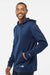 Oakley FOA402994 Mens Team Issue Hydrolix Hooded Sweatshirt Hoodie w/ Pouch Pocket Team Navy Blue Model Side
