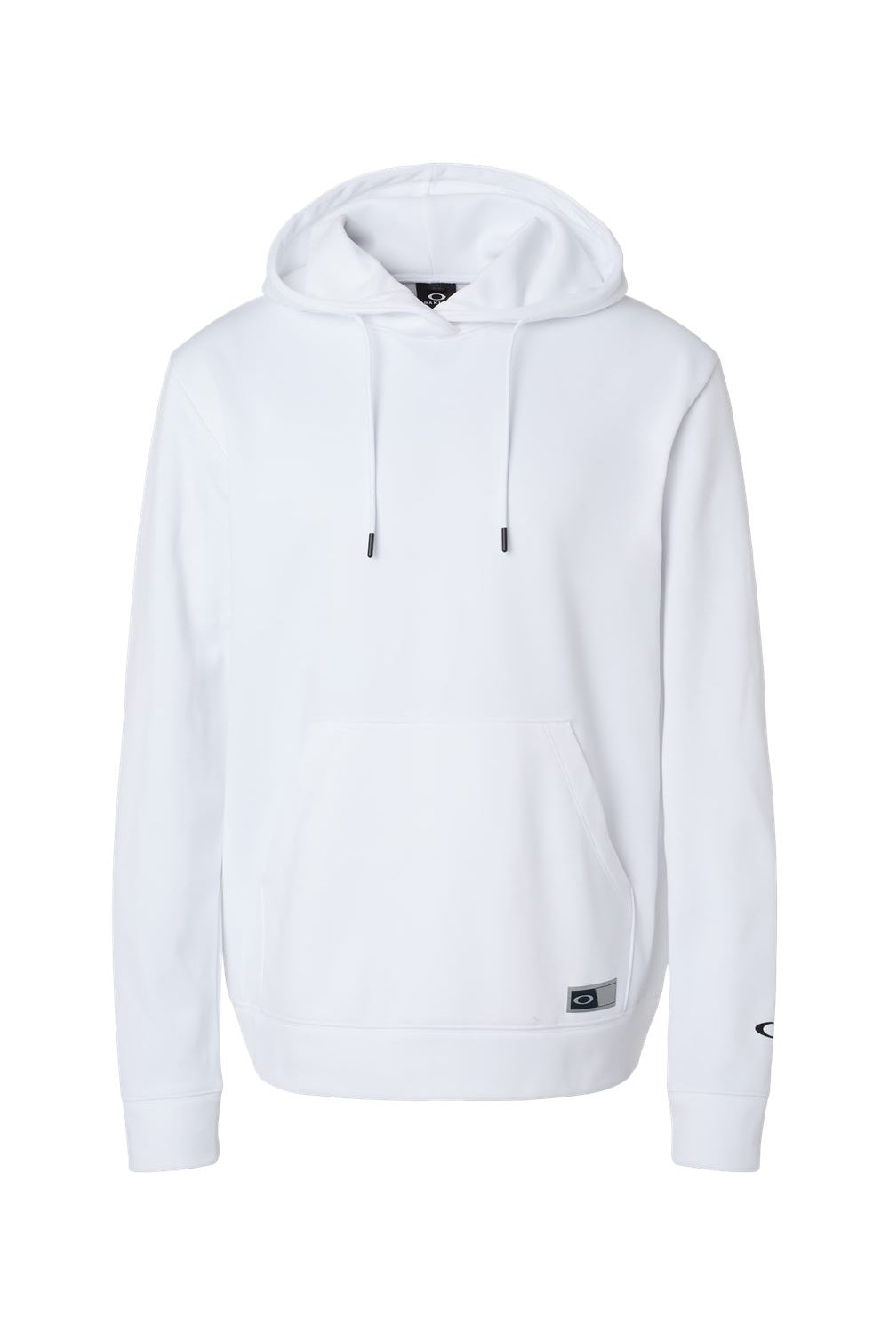 Oakley FOA402994 Mens Team Issue Hydrolix Hooded Sweatshirt Hoodie w/ Pouch Pocket White Flat Front