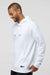 Oakley FOA402994 Mens Team Issue Hydrolix Hooded Sweatshirt Hoodie w/ Pouch Pocket White Model Side