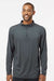 Oakley FOA402997 Mens Team Issue Podium 1/4 Zip Sweatshirt Forged Iron Grey Model Front