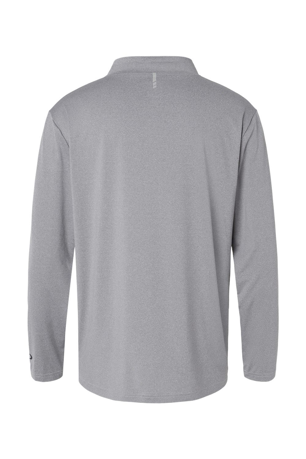 Oakley FOA402997 Mens Team Issue Podium 1/4 Zip Sweatshirt Heather Granite Grey Flat Back