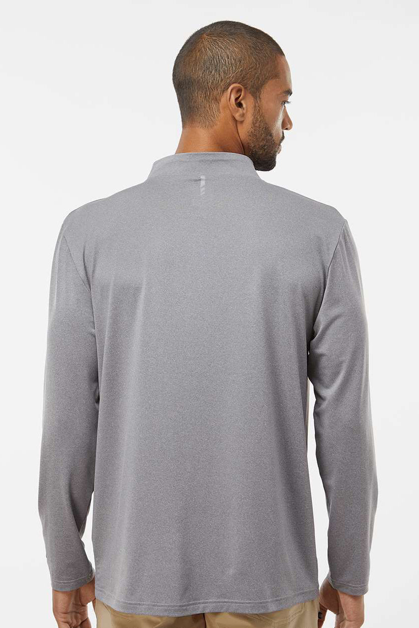 Oakley FOA402997 Mens Team Issue Podium 1/4 Zip Sweatshirt Heather Granite Grey Model Back