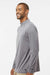 Oakley FOA402997 Mens Team Issue Podium 1/4 Zip Sweatshirt Heather Granite Grey Model Side