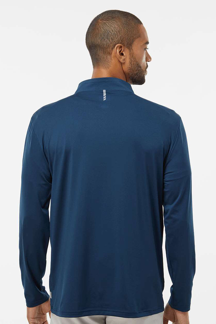 Oakley FOA402997 Mens Team Issue Podium 1/4 Zip Sweatshirt Team Navy Blue Model Back