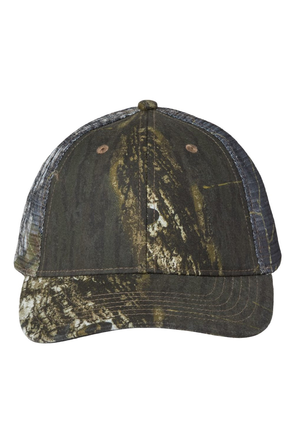 Kati Hats LC5M Mens Camo Mesh Back Adjustable Hat Breakup/Breakup Flat Front