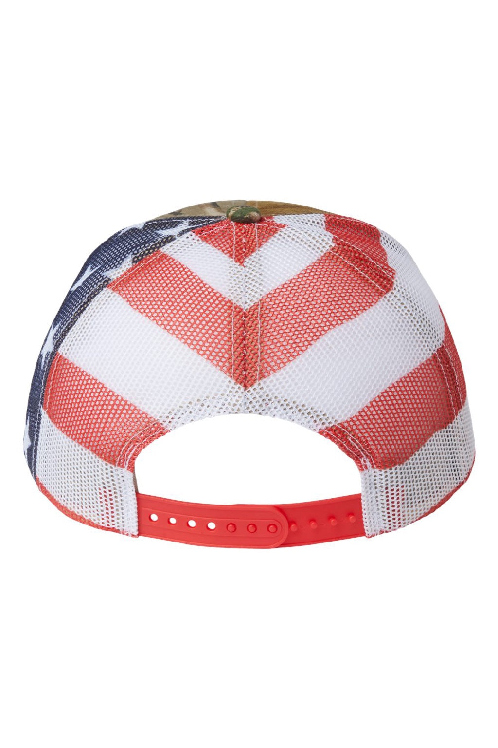 Kati Hats S700M Mens Printed Mesh Snapback Trucker Hat All Purpose/USA Flag Flat Back