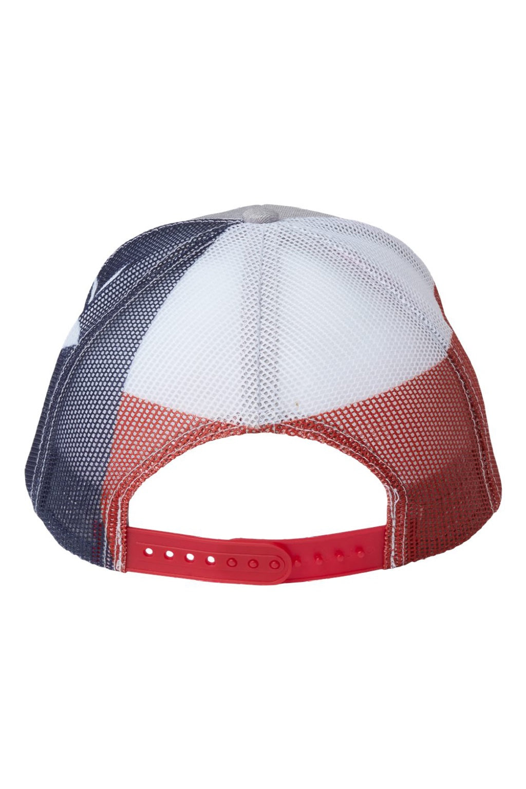 Kati Hats S700M Mens Printed Mesh Snapback Trucker Hat Heather Grey/Texas Flag Flat Back