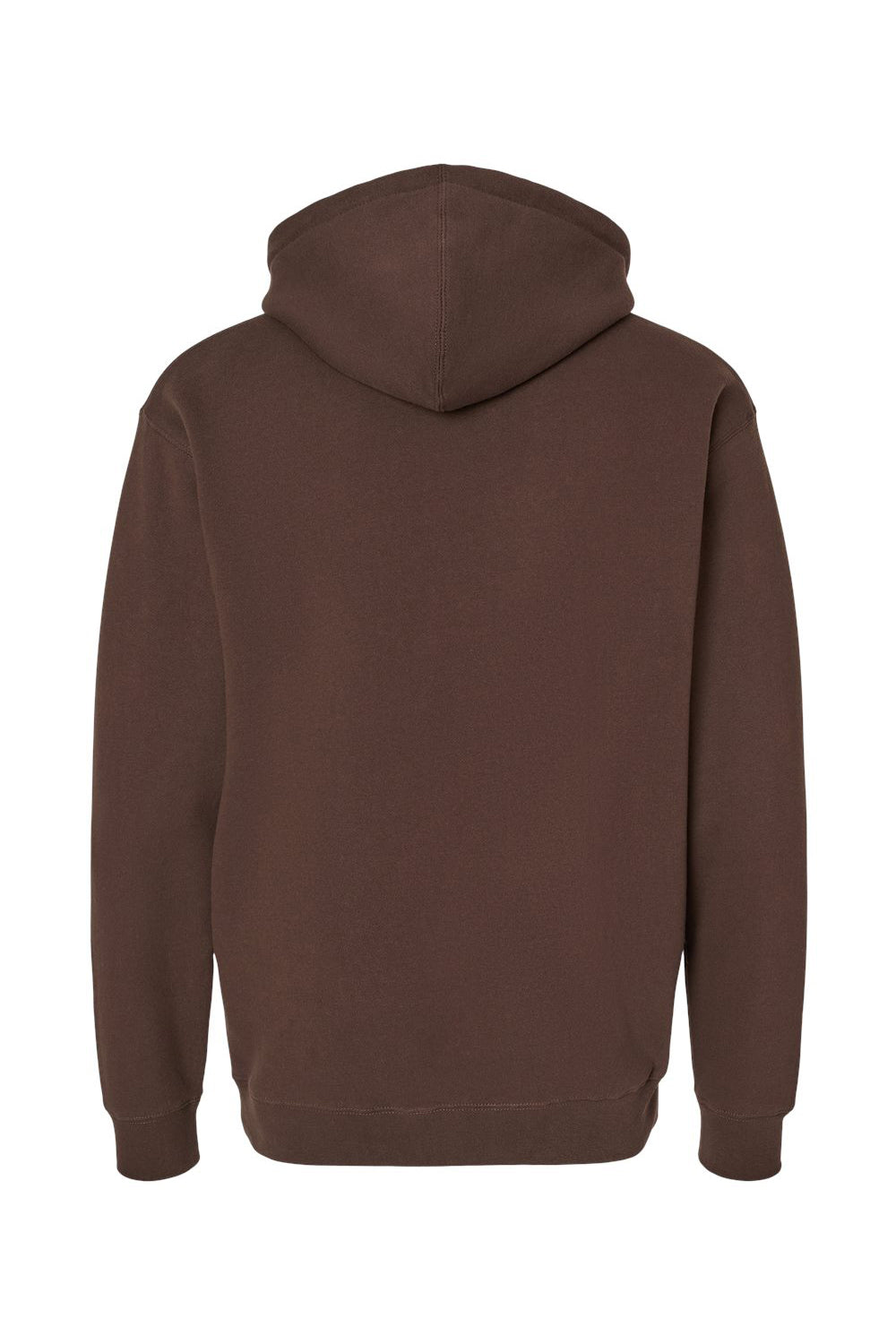 Independent Trading Co. IND4000 Mens Hooded Sweatshirt Hoodie Brown Flat Back
