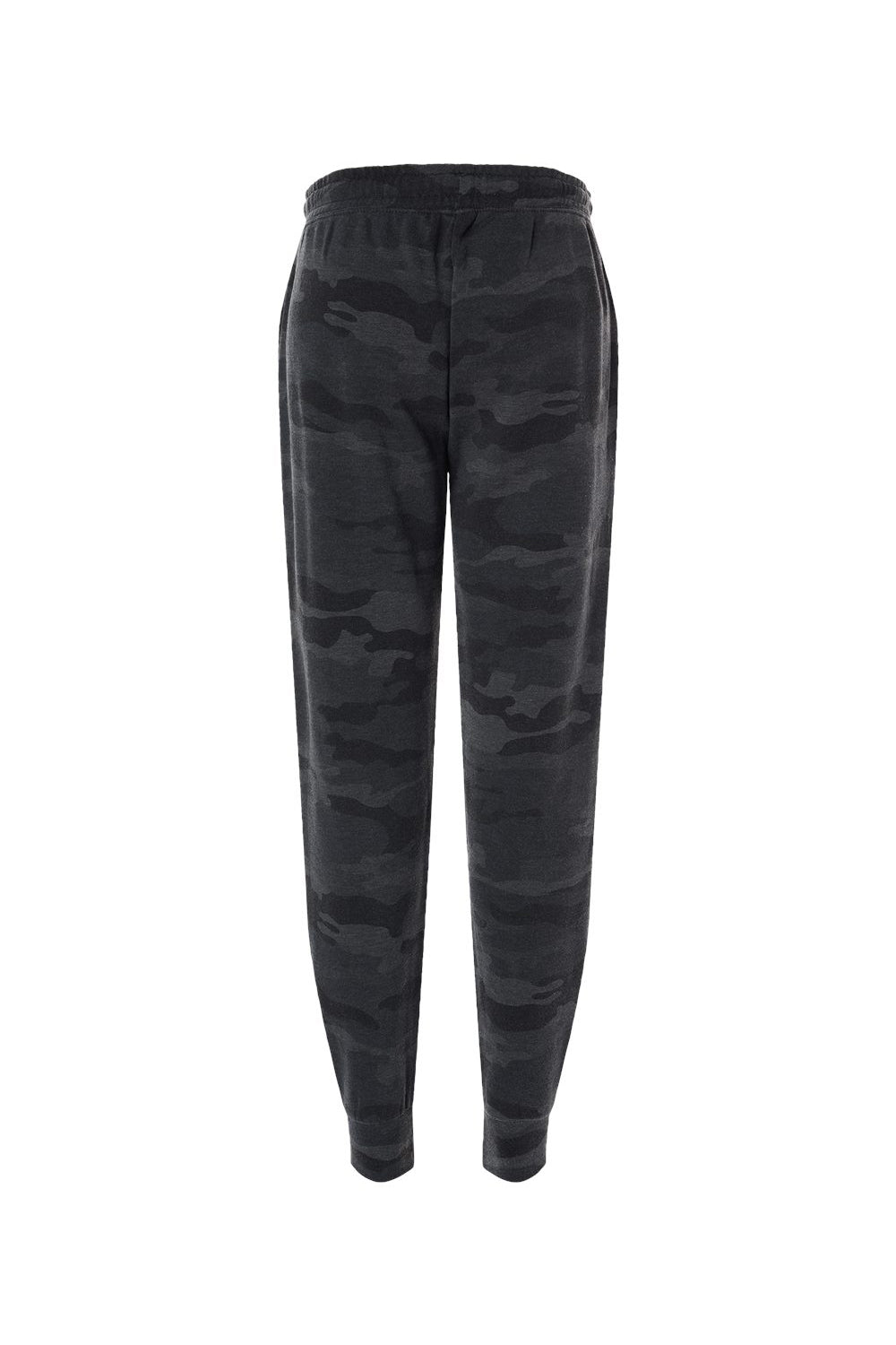 Independent Trading Company PRM20PNT Womens California Wave Wash Sweatpants w/ Pockets Heather Black Camo Flat Back