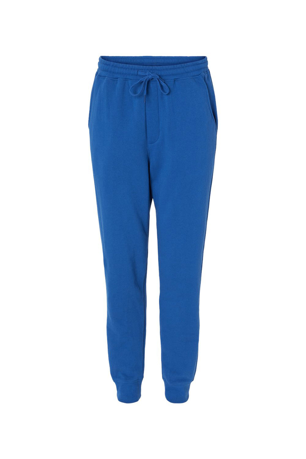 Independent Trading Company IND20PNT Mens Fleece Sweatpants w/ Pockets Royal Blue Flat Front