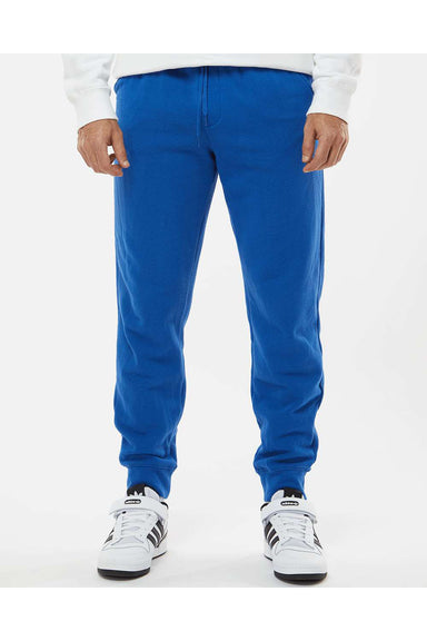 Independent Trading Co. IND20PNT Mens Fleece Sweatpants w/ Pockets Royal Blue Model Front