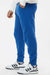 Independent Trading Company IND20PNT Mens Fleece Sweatpants w/ Pockets Royal Blue Model Side