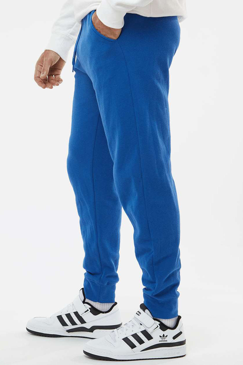 Independent Trading Company IND20PNT Mens Fleece Sweatpants w/ Pockets Royal Blue Model Side