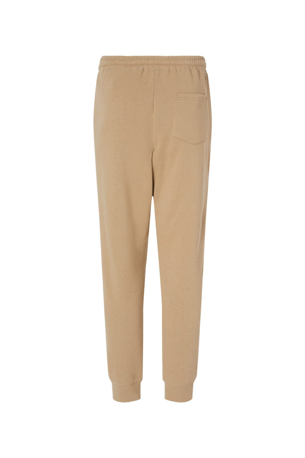 Independent Trading Company IND20PNT Mens Fleece Sweatpants w/ Pockets Sandstone Brown Flat Back