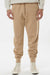 Independent Trading Company IND20PNT Mens Fleece Sweatpants w/ Pockets Sandstone Brown Model Front