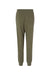 Independent Trading Co. IND20PNT Mens Fleece Sweatpants w/ Pockets Army Green Flat Back