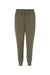 Independent Trading Company IND20PNT Mens Fleece Sweatpants w/ Pockets Army Green Flat Front