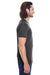 Threadfast Apparel 102A Mens Short Sleeve Crewneck T-Shirt Black Model Side