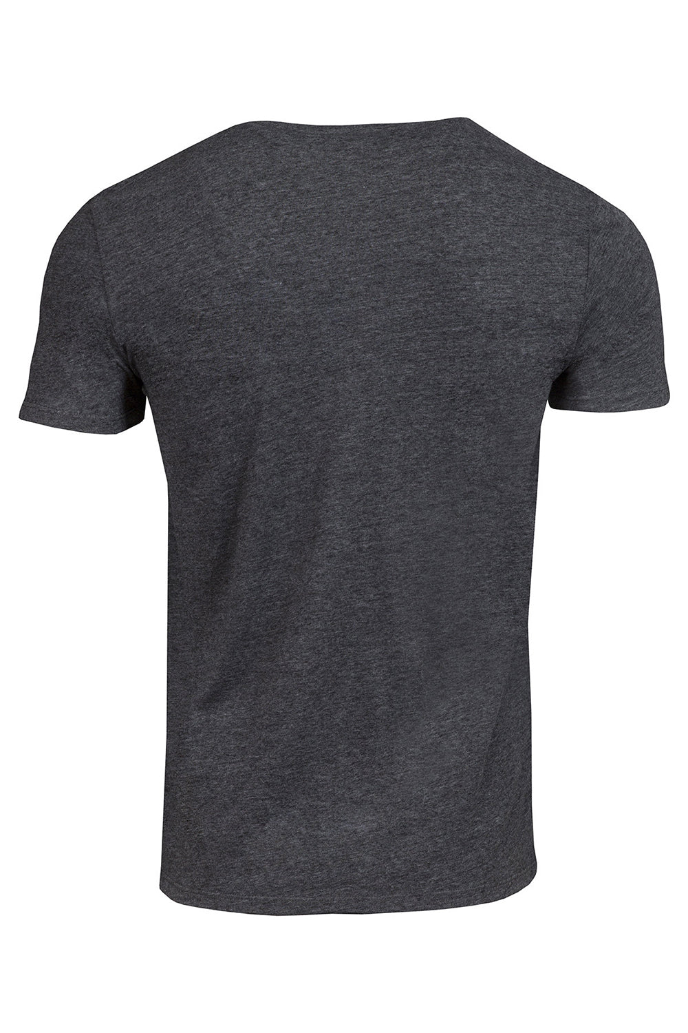 Threadfast Apparel 102A Mens Short Sleeve Crewneck T-Shirt Black Flat Back