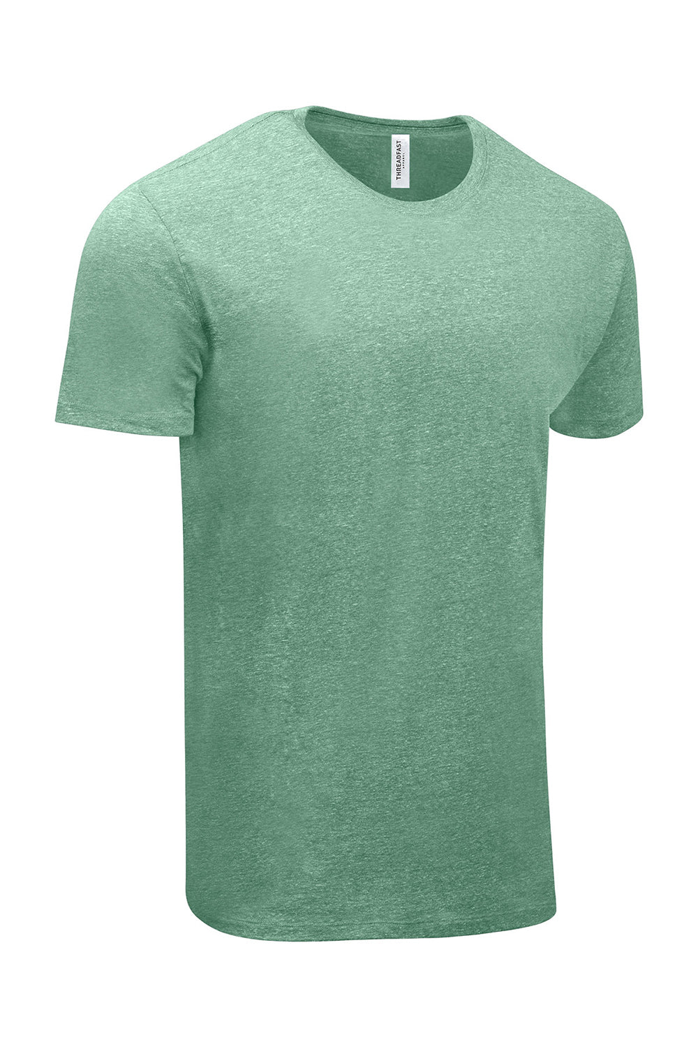 Threadfast Apparel 102A Mens Short Sleeve Crewneck T-Shirt Green Flat Front