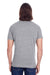 Threadfast Apparel 102A Mens Short Sleeve Crewneck T-Shirt Grey Model Back