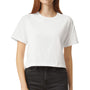 American Apparel Womens Fine Jersey Boxy Short Sleeve Crewneck T-Shirt - White