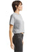 American Apparel 102AM Womens Fine Jersey Boxy Short Sleeve Crewneck T-Shirt Heather Grey Model Side