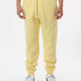 Independent Trading Co. Mens Fleece Sweatpants w/ Pockets - Light Yellow - NEW