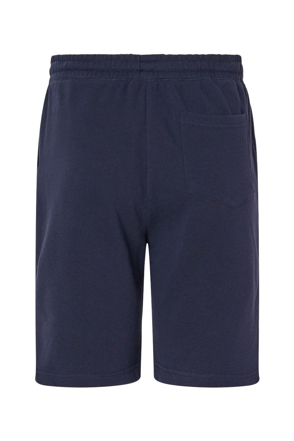 Independent Trading Co. IND20SRT Mens Fleece Shorts w/ Pockets Classic Navy Blue Flat Back