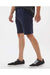 Independent Trading Co. IND20SRT Mens Fleece Shorts w/ Pockets Classic Navy Blue Model Side