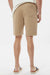 Independent Trading Company IND20SRT Mens Fleece Shorts w/ Pockets Sandstone Brown Model Back