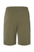 Independent Trading Co. IND20SRT Mens Fleece Shorts w/ Pockets Army Green Flat Back
