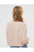 Independent Trading Co. AFX24CRP Womens Crop Crewneck Sweatshirt Blush Model Back