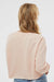 Independent Trading Company AFX24CRP Womens Crop Crewneck Sweatshirt Blush Pink Model Back