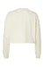 Independent Trading Company AFX24CRP Womens Crop Crewneck Sweatshirt Bone Flat Back