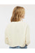 Independent Trading Co. AFX24CRP Womens Crop Crewneck Sweatshirt Bone Model Back