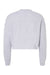 Independent Trading Company AFX24CRP Womens Crop Crewneck Sweatshirt Heather Grey Flat Back