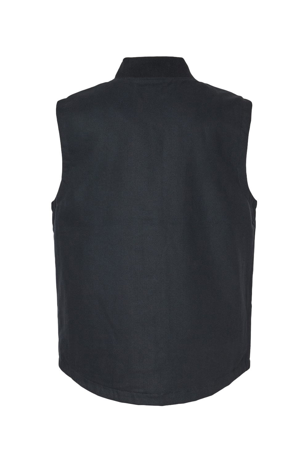 Independent Trading Company EXP560V Mens Insulated Canvas Full Zip Vest Black Flat Back