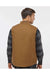 Independent Trading Co. EXP560V Mens Insulated Canvas Full Zip Vest Saddle Brown Model Back