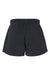 Independent Trading Company PRM20SRT Womens California Wave Wash Fleece Shorts w/ Pockets Black Flat Back