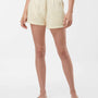 Independent Trading Co. Womens California Wave Wash Fleece Shorts w/ Pockets - Bone - NEW