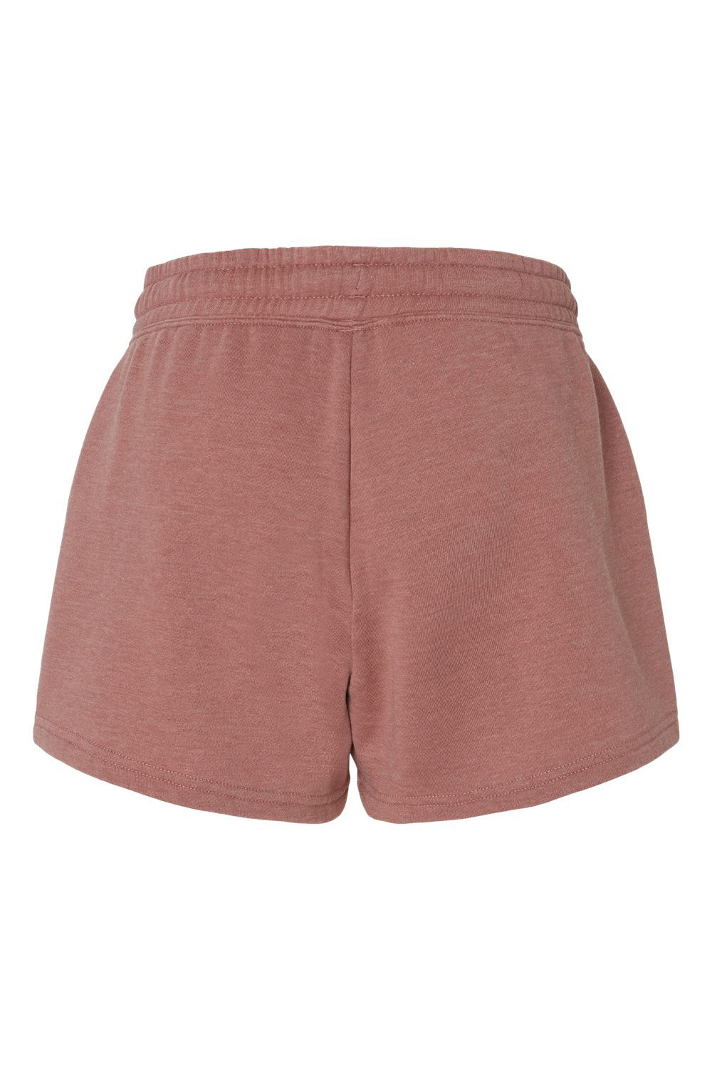 Independent Trading Company PRM20SRT Womens California Wave Wash Fleece Shorts w/ Pockets Dusty Rose Flat Back