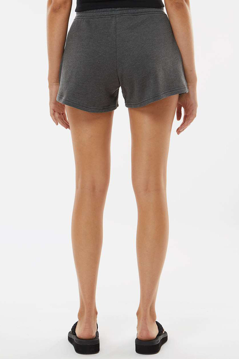 Independent Trading Company PRM20SRT Womens California Wave Wash Fleece Shorts w/ Pockets Shadow Grey Model Back