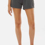 Independent Trading Company Womens California Wave Wash Fleece Shorts w/ Pockets - Shadow Grey