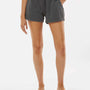 Independent Trading Co. Womens California Wave Wash Fleece Shorts w/ Pockets - Shadow Grey - NEW