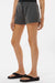 Independent Trading Company PRM20SRT Womens California Wave Wash Fleece Shorts w/ Pockets Shadow Grey Model Side