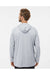 Columbia 153617 Mens PFG Terminal Tackle Long Sleeve Hooded T-Shirt Hoodie Cool Grey/Vivid Blue Model Back