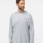 Columbia Mens PFG Terminal Tackle Moisture Wicking Long Sleeve Hooded T-Shirt Hoodie - Cool Grey - NEW