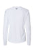 Columbia 157766 Womens PFG Tidal II Long Sleeve Crewneck T-Shirt White/Cirrus Grey Flat Back