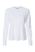 Columbia 157766 Womens PFG Tidal II Long Sleeve Crewneck T-Shirt White/Cirrus Grey Flat Front